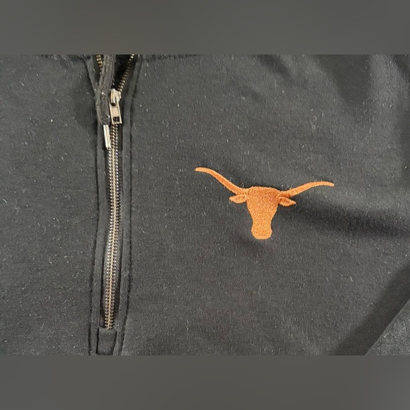 Colosseum Black and Burnt Orange Texas Longhorn Hoodie (L) - Picture 2 of 7